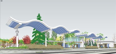 精品現代休閑公園景觀設計su模型