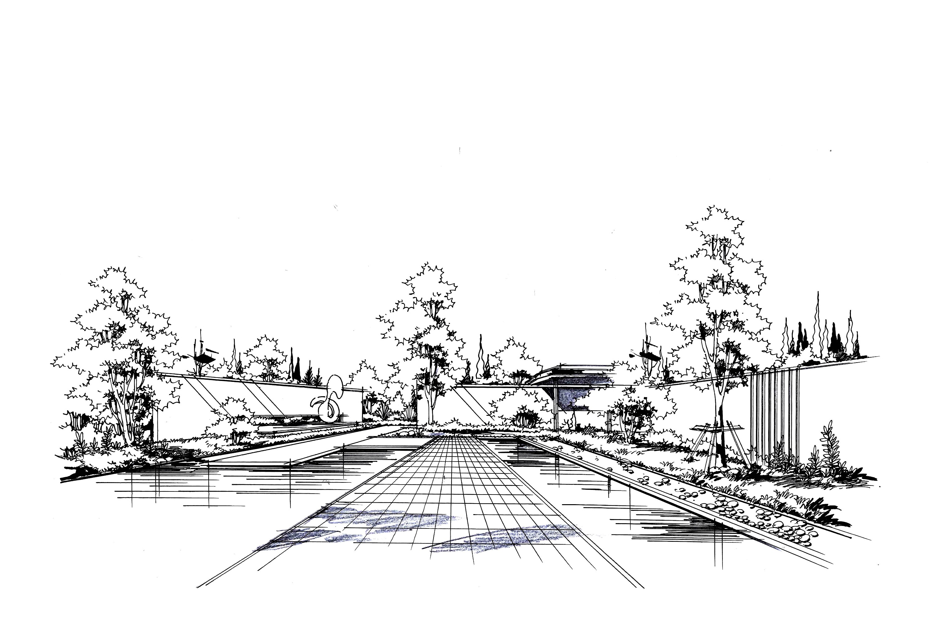 園林景觀手繪|純藝術(shù)|鋼筆畫(huà)|晉繪丨小威 