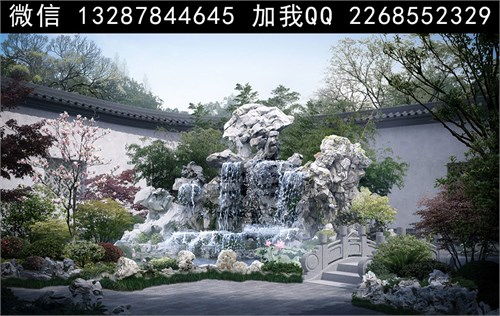 假山景觀設(shè)計案例效果圖