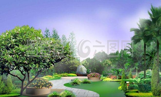 公園園林設(shè)計(jì)效果圖 融合自然與現(xiàn)代的視覺(jué)藝術(shù)