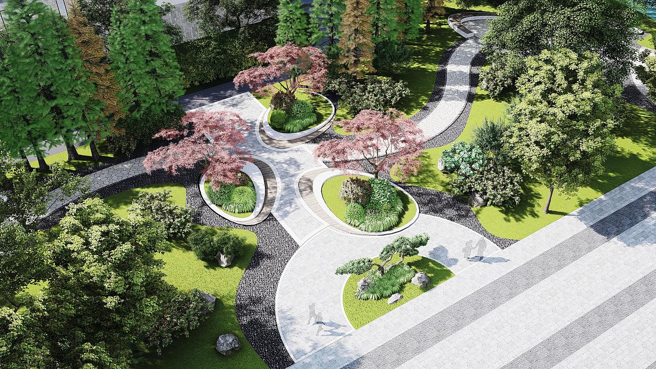 線性景觀之美 梁西凹市政綠化帶設計的藝術與功能融合